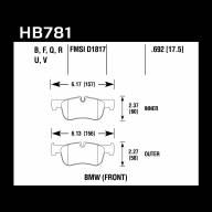 Колодки тормозные HB781B.692 HAWK HPS 5.0 - Колодки тормозные HB781B.692 HAWK HPS 5.0