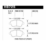 Колодки тормозные HB725B.650 HAWK HPS 5.0; 17mm - Колодки тормозные HB725B.650 HAWK HPS 5.0; 17mm