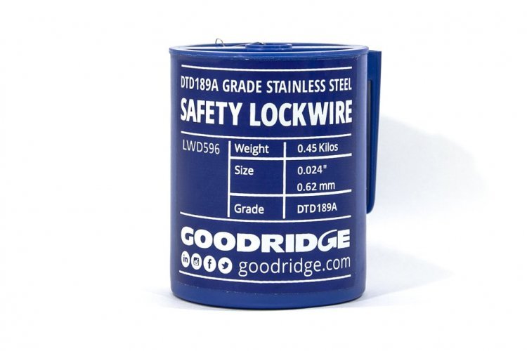 Проволока контровочная 0,635 mm Goodridge нерж. сталь 302/304, LWD596 0.025
