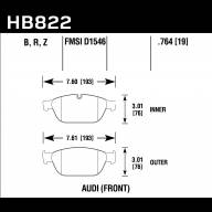 Колодки тормозные HB822Z.764 HAWK PC Audi A8; SQ5 (8R) перед - Колодки тормозные HB822Z.764 HAWK PC Audi A8; SQ5 (8R) перед