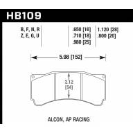 Колодки тормозные HB109D.710 HAWK ER-1 - Колодки тормозные HB109D.710 HAWK ER-1