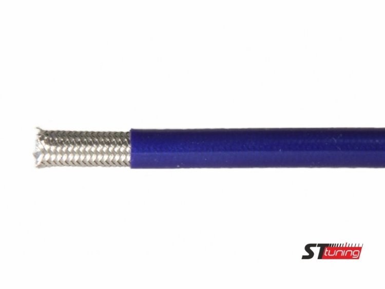 Армированный тормозной шланг Goodridge Бирюзовый Electric BlueD-03 600-03EB