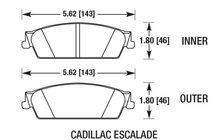 Колодки тормозные DC1194R17 DC Brakes Street HD+ Cadillac Escalade, Chevrolet Suburban зад 2007-2014