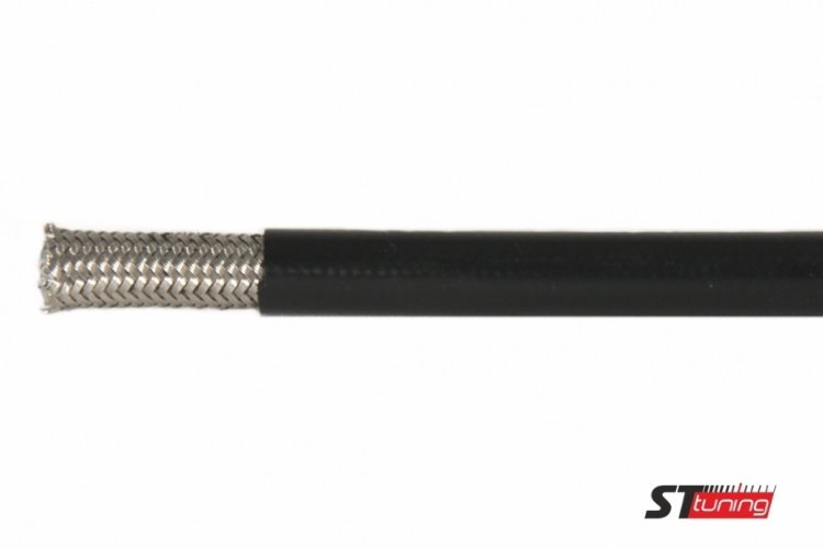 Армированный шланг AN-04/D-04, 600 серия Teflon, черная силиконовая оплетка, 600-04BK Goodridge