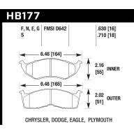Колодки тормозные HB177D.630 HAWK ER-1 - Колодки тормозные HB177D.630 HAWK ER-1