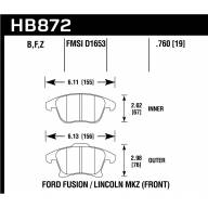 Колодки тормозные HB872B.760 - Колодки тормозные HB872B.760