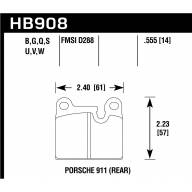 Колодки тормозные HB908W.555 - Колодки тормозные HB908W.555