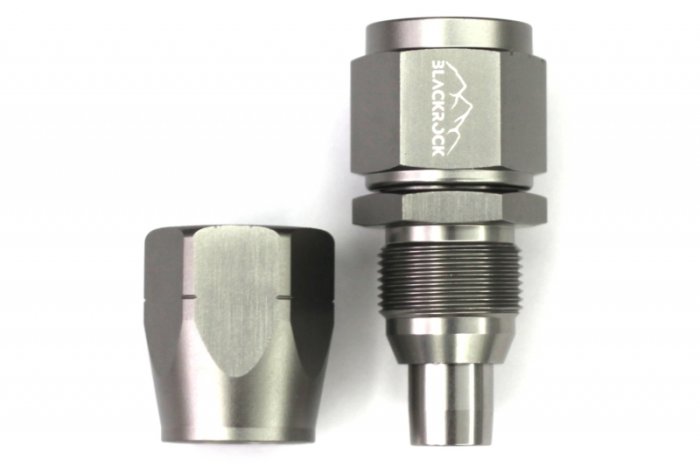 - 8 AN (8AN AN8) фитинг прямой 20 серия Cutter Style, BLACKROCK LAB A08-001-2Ti