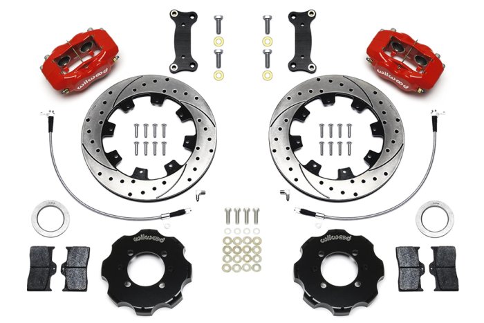 Тормозная система передняя 310x20.6mm, Wilwood 4 поршня, красный, Mazda MX-5 ND; FIAT 124 Spider 
