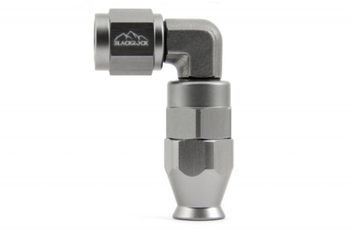- 4 AN (4AN AN4) фитинг 90° D-04 60 серия BLACKROCK LAB T04-090-6Ti под тефлоновый шланг