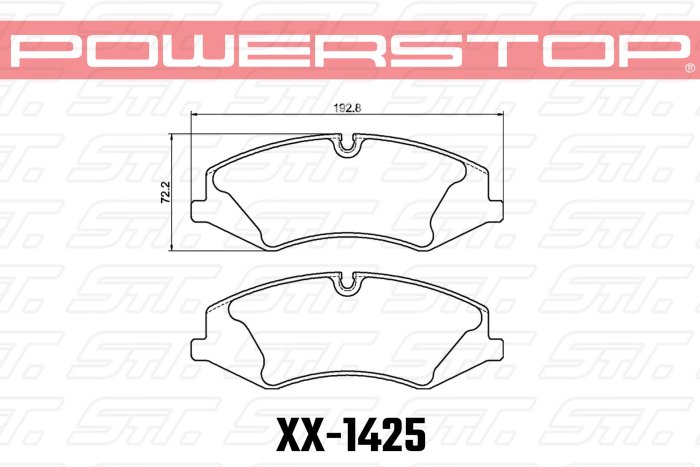 Колодки тормозные 26-1425 PowerStop Z26 передние RANGE ROVER SPORT; IV; колесо 19"