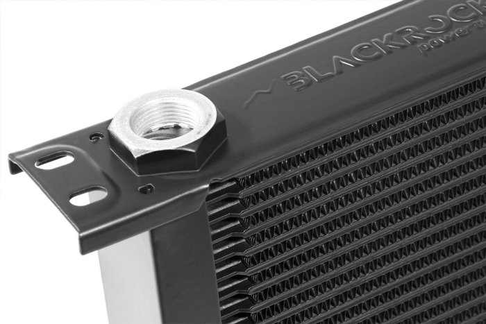 Радиатор масляный 40 рядов; 330 mm ширина; STD-RС (M22x1,5 выход) BlackRock Lab, URC-640