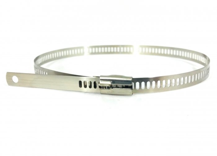 Хомут 1 шт. усиленный для трубы до 105 мм (4,2") 8 мм*35 см, нерж. сталь, Thermal Division TDCL226