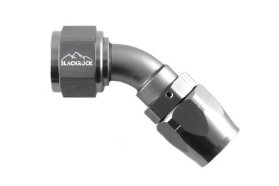 - 12 AN (12AN AN12) фитинг 45°, 20 серия Cutter Style, BLACKROCK LAB A12-045-2Ti