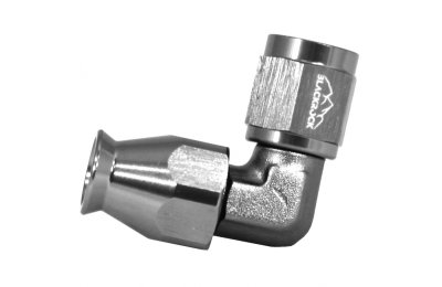 - 4 AN (4AN AN4) фитинг 90° D-04 60 серия НЕ крутящий BLACKROCK LAB T04-090-NS6Ti тефлоновый шланг