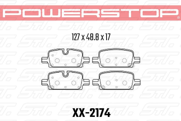 Колодки тормозные 36-2174 PowerStop Z36 задние Cadillac Escalade, Chevrolet Tahoe, 2021->