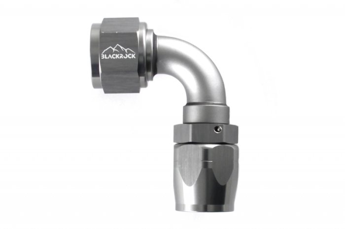 - 12 AN (12AN AN12) фитинг 90°, 20 серия Cutter Style, BLACKROCK LAB A12-090-2Ti
