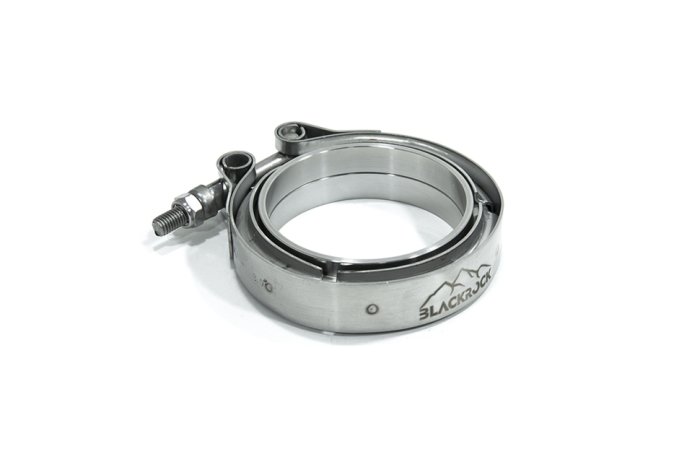 Хомут V-band 2" (51mm) нерж. сталь, фланцы с проточками мама-папа BlackRock Lab VB20