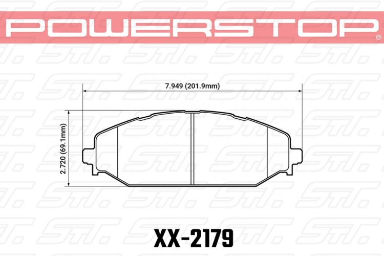 Колодки тормозные 36-2179 PowerStop Z36 перед RAM 1500 2019->