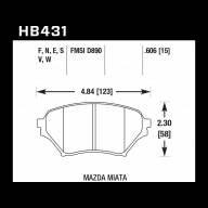 Колодки тормозные HB431B.606 - Колодки тормозные HB431B.606
