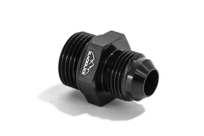 Адаптер П AN08 - П ORB AN10, алюминий, BLACKROCK LAB, AN920-08ORB10BK (чёрный)