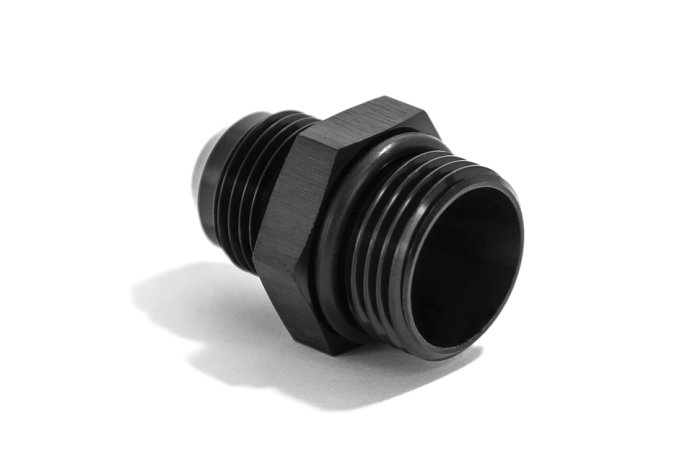 Адаптер П AN08 - П ORB AN10, алюминий, BLACKROCK LAB, AN920-08ORB10BK (чёрный)