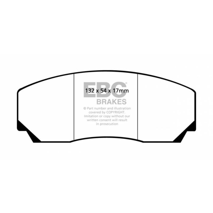 Колодки тормозные DP4002R EBC Yellowstuff DC9002