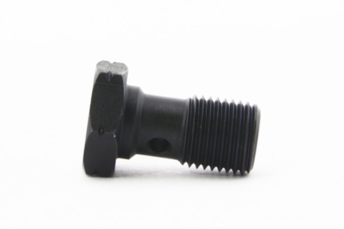 Болт (штуцер) для banjo M10x1 L=18mm  нерж. сталь ЧЕРНЫЙ, Goodridge 992-03-31SCBK