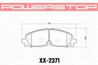 Колодки тормозные 36-2371 PowerStop Z36 перед Cadillac XT5; XT6; CHEVROLET Blazer 2018-> ; Traverse 