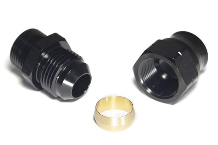 Фитинг AN-10, прямой "папа" Hardline, алюминий, BLACKROCK LAB H10-001-MABK