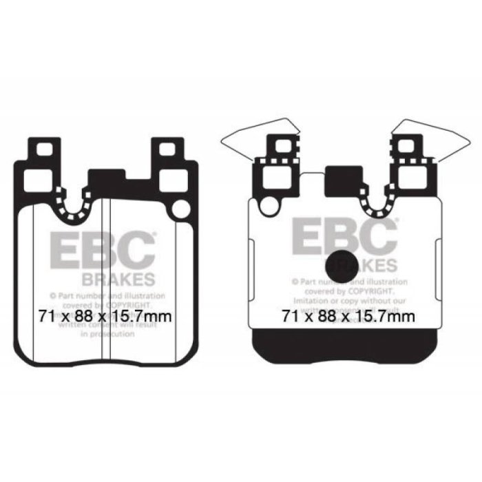 Колодки тормозные DP82133RP1 EBC RP-1 BMW задние M4 F82; M3 F80; M2 F87; M-Performance