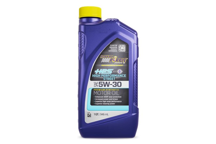Масло моторное ROYAL PURPLE 5W30, HPS HIGH PERFORMANCE STREET, 36530 (0.95 л.)