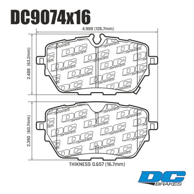 Колодки тормозные DC9074P16 DC Brakes Street STR.S+ задние Li L7, L8, L9, VOYAH Free, 