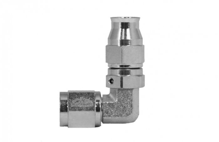 - 4 AN (4AN AN4) фитинг 90° D-04 сталь BLACKROCK LAB T04-090-04S под тефлоновый шланг (600 серия)