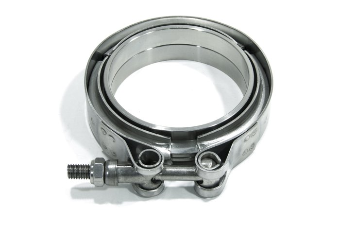 Хомут V-band 4" (102mm) нерж. сталь, фланцы с проточками мама-папа BlackRock Lab VB40