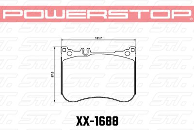 Колодки тормозные 26-1688 PowerStop Z26 передние Mercedes-Benz S-CLASS W222, C217; E53 AMG W213