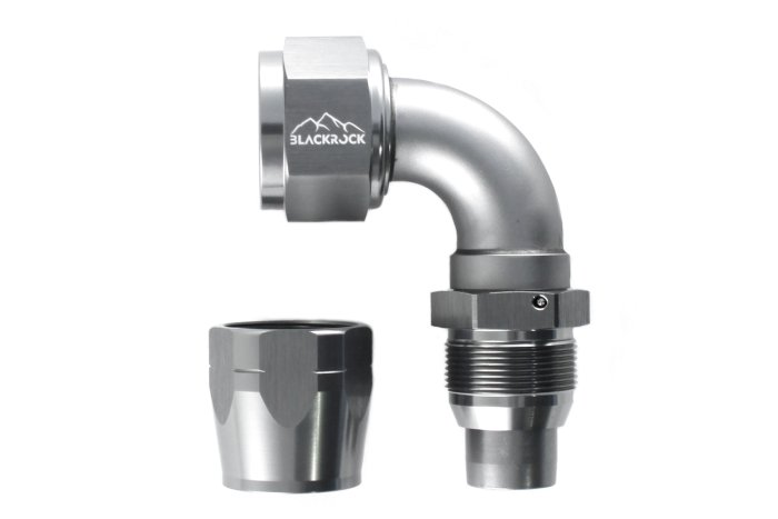 - 16 AN (16AN AN16) фитинг 90°, 20 серия Cutter Style, BLACKROCK LAB A16-090-2Ti