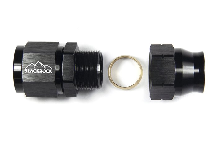 Фитинг AN-10, прямой "мама" Hardline, алюминий, BLACKROCK LAB H10-001-BK