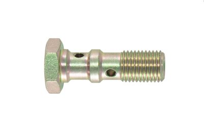 Болт (штуцер) двойной для banjo AN-03, 3/8x24 L=30 mm сталь Goodridge 773-03Z1