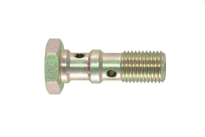 Болт (штуцер) двойной для banjo AN-03, 3/8x24 L=30 mm сталь Goodridge 773-03Z1