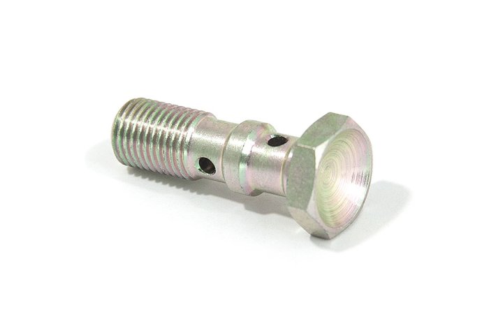 Болт (штуцер) двойной для banjo AN-03, 3/8x24 L=30 mm сталь Goodridge 773-03Z1