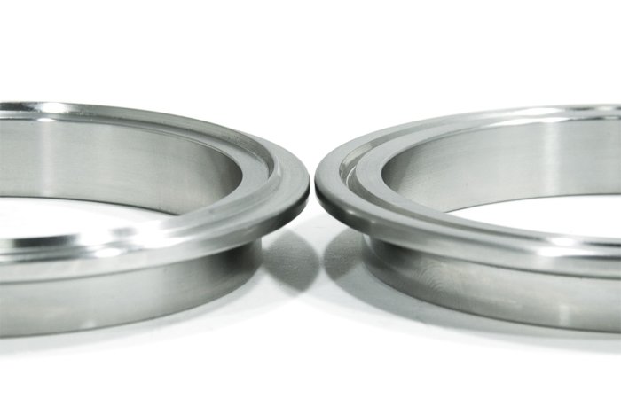 Хомут V-band 5" (127mm) нерж. сталь, фланцы с проточками мама-папа BlackRock Lab VB50