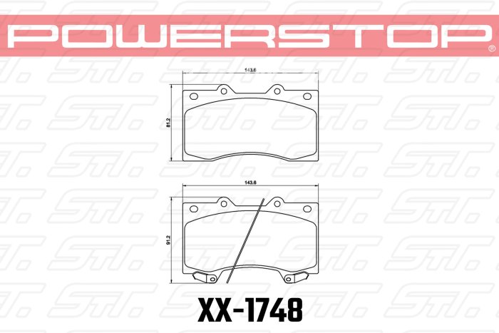 Колодки тормозные 26-1748 PowerStop Z26 передние INFINITI QX56 2007-13 ; NISSAN PATROL 2010-> ;