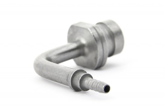 Фитинг мама M10*1 под обратный конус, 90°, под ключ 17mm D-03 сталь, под опрессовку S759-9131Z1