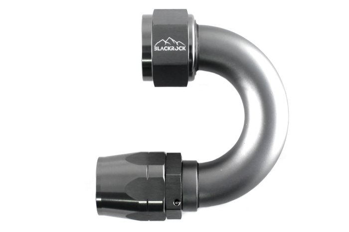 - 16 AN (16AN AN16) фитинг 180°, 20 серия Cutter Style, BLACKROCK LAB A16-180-2Ti