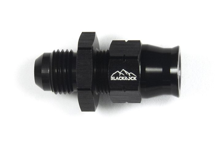 Фитинг AN-06, прямой "папа" Hardline, алюминий, BLACKROCK LAB H06-001-MABK
