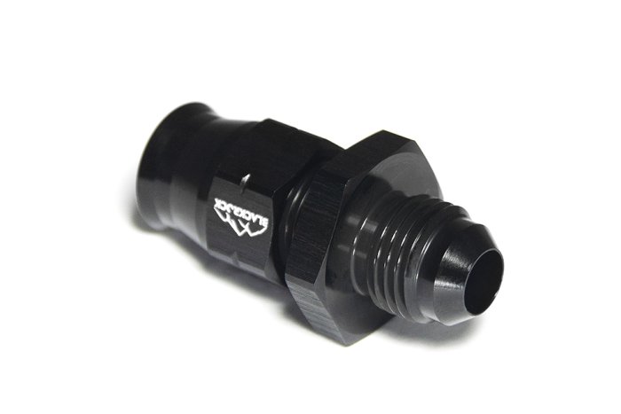 Фитинг AN-06, прямой "папа" Hardline, алюминий, BLACKROCK LAB H06-001-MABK