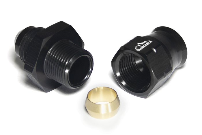 Фитинг AN-06, прямой "папа" Hardline, алюминий, BLACKROCK LAB H06-001-MABK