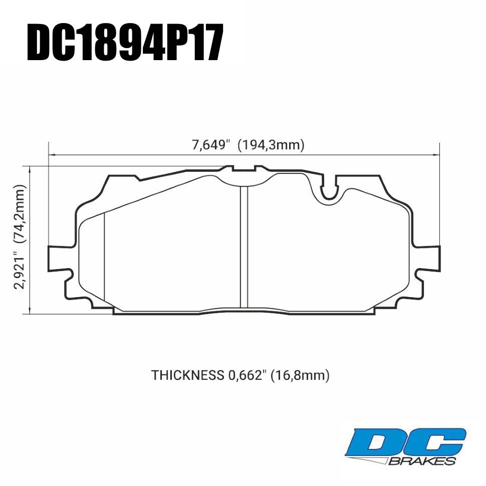 Купить Колодки тормозные DC1894P17 DC Brakes Street STR.S+ перед A4 B9 RS4;  A5 F53; Q5 FYB; Q7 4MB; Akebono | продажа в Москве | Колодки тормозные  DC1894P17 DC Brakes Street STR.S+ перед