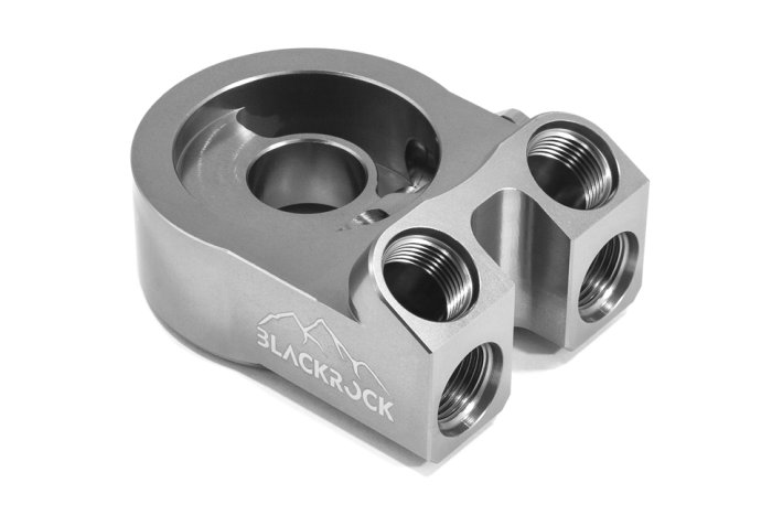 Проставка адаптер под масляный фильтр С ТЕРМОСТАТОМ  адаптеры M20x1,5mm; 3/4" BLACKROCK LAB SP-1030